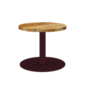 Burgundy Halo Side Table